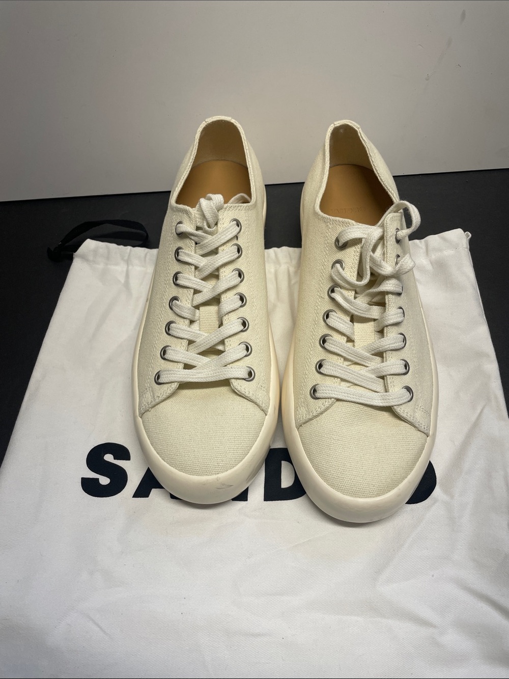 Vulca Canvas Sneakers in Off-White - Picture 2 of 8